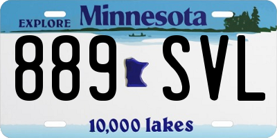 MN license plate 889SVL