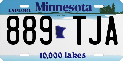 MN license plate 889TJA