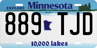 MN license plate 889TJD
