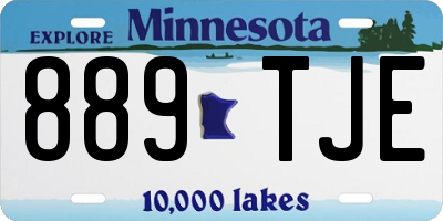 MN license plate 889TJE