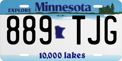 MN license plate 889TJG