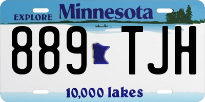 MN license plate 889TJH