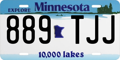 MN license plate 889TJJ