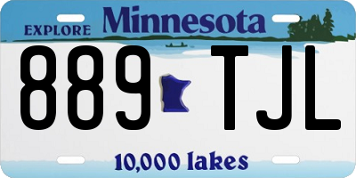 MN license plate 889TJL