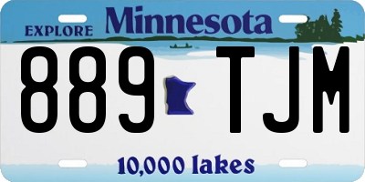 MN license plate 889TJM