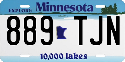 MN license plate 889TJN