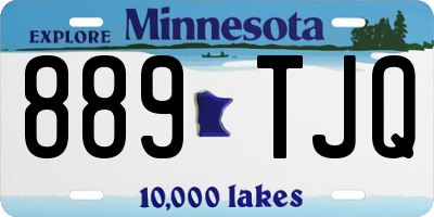 MN license plate 889TJQ