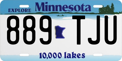 MN license plate 889TJU