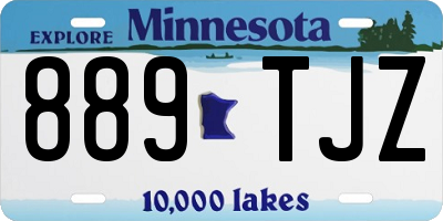 MN license plate 889TJZ