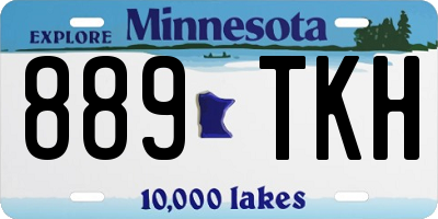 MN license plate 889TKH