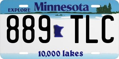 MN license plate 889TLC