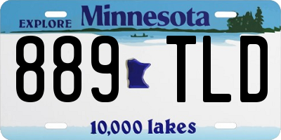 MN license plate 889TLD