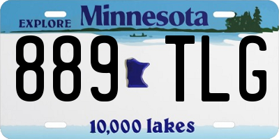 MN license plate 889TLG