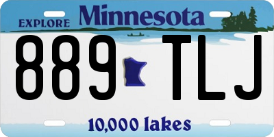 MN license plate 889TLJ