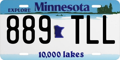 MN license plate 889TLL
