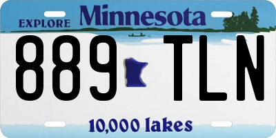 MN license plate 889TLN