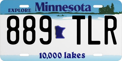 MN license plate 889TLR