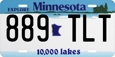 MN license plate 889TLT