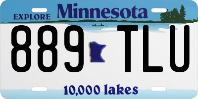 MN license plate 889TLU