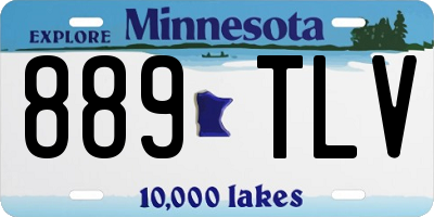 MN license plate 889TLV