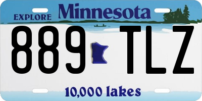 MN license plate 889TLZ