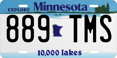 MN license plate 889TMS