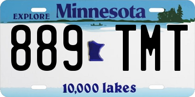 MN license plate 889TMT