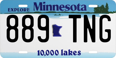 MN license plate 889TNG