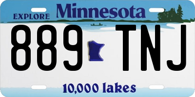 MN license plate 889TNJ
