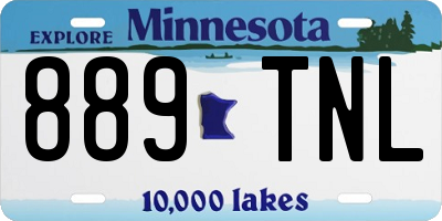 MN license plate 889TNL