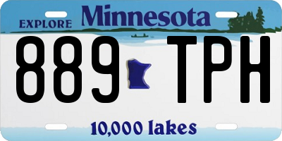 MN license plate 889TPH
