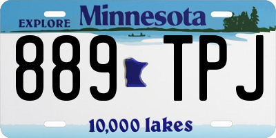 MN license plate 889TPJ