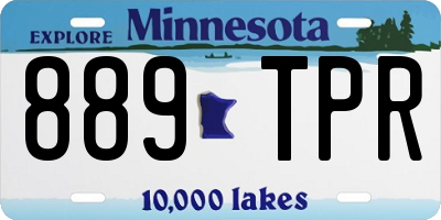 MN license plate 889TPR