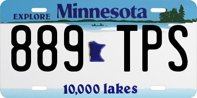 MN license plate 889TPS