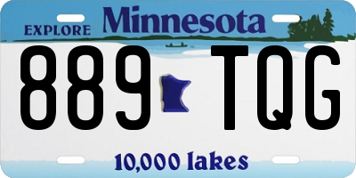 MN license plate 889TQG