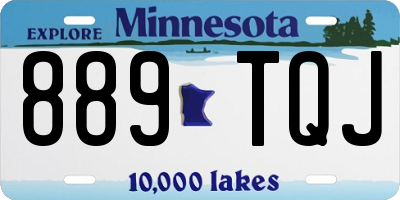 MN license plate 889TQJ