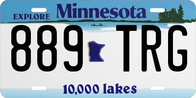 MN license plate 889TRG