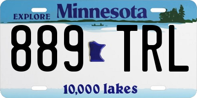 MN license plate 889TRL