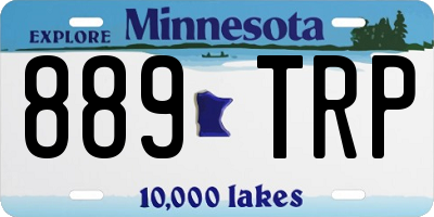 MN license plate 889TRP