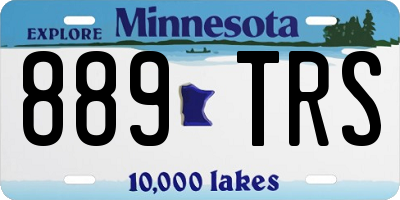 MN license plate 889TRS
