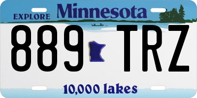 MN license plate 889TRZ