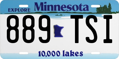 MN license plate 889TSI