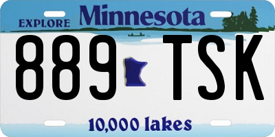 MN license plate 889TSK