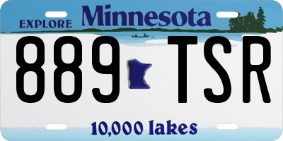 MN license plate 889TSR