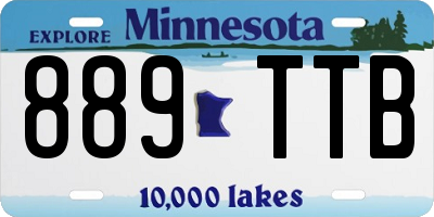 MN license plate 889TTB