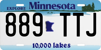 MN license plate 889TTJ
