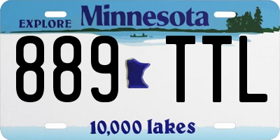 MN license plate 889TTL