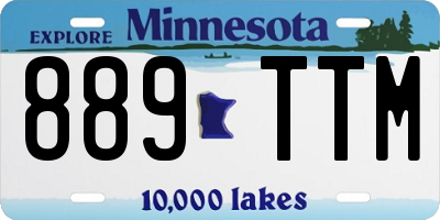 MN license plate 889TTM