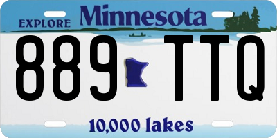 MN license plate 889TTQ