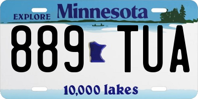 MN license plate 889TUA